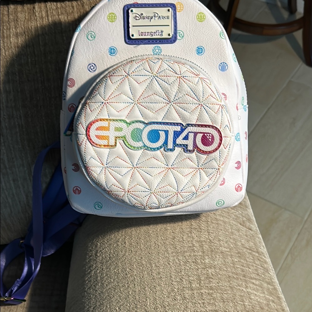 Disney EPCOT 40th Anniversary Backpack - White